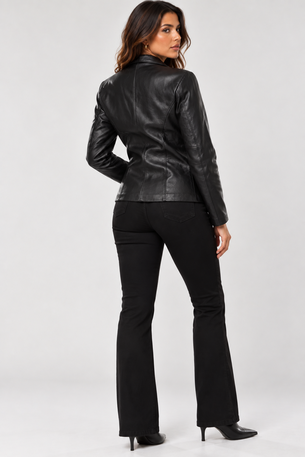 Blazer Couro Legítimo Jaqueta Terninho Casaco Social Spencer